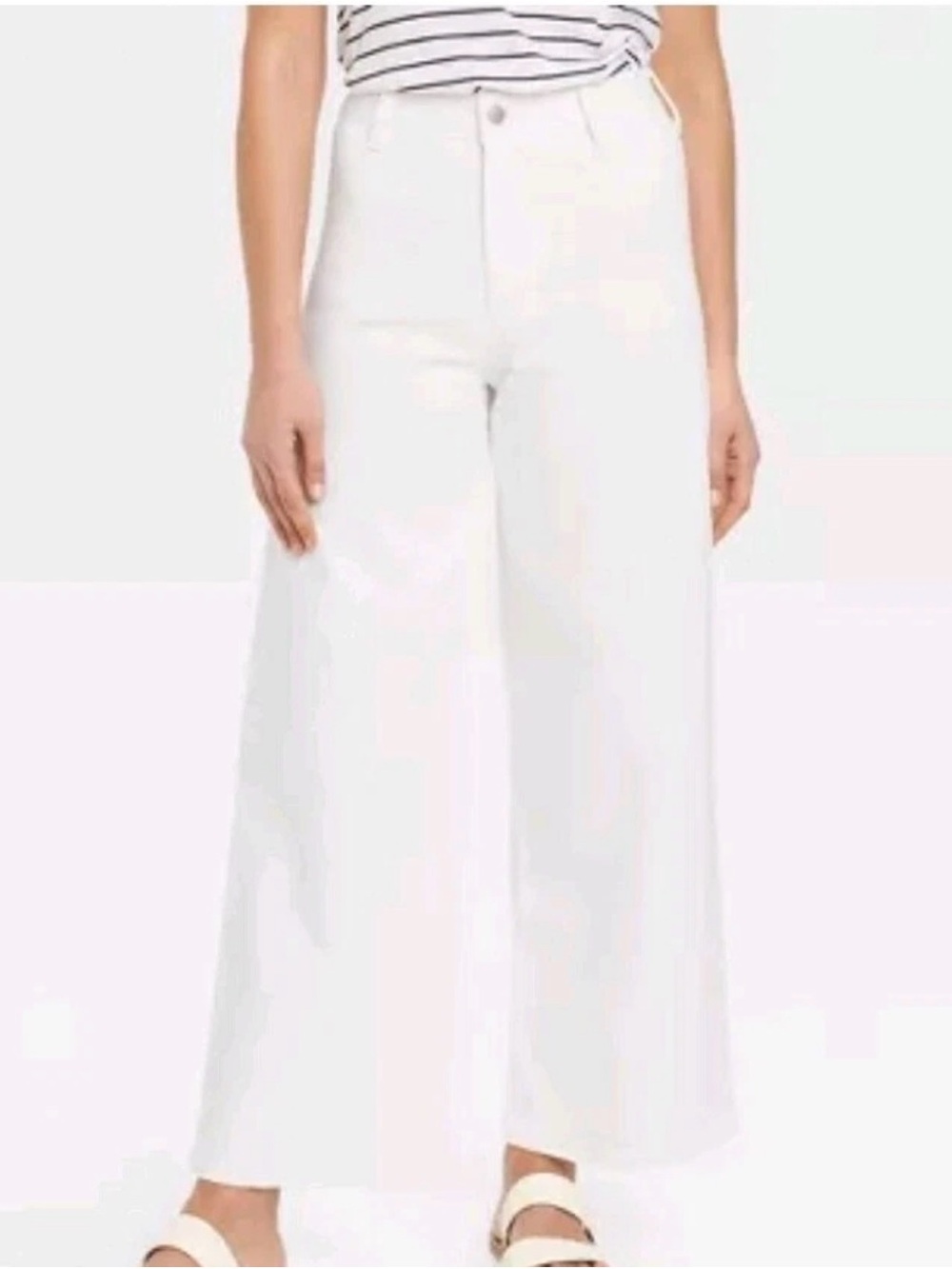 Universal Thread White High-Rise Wide Leg Pants